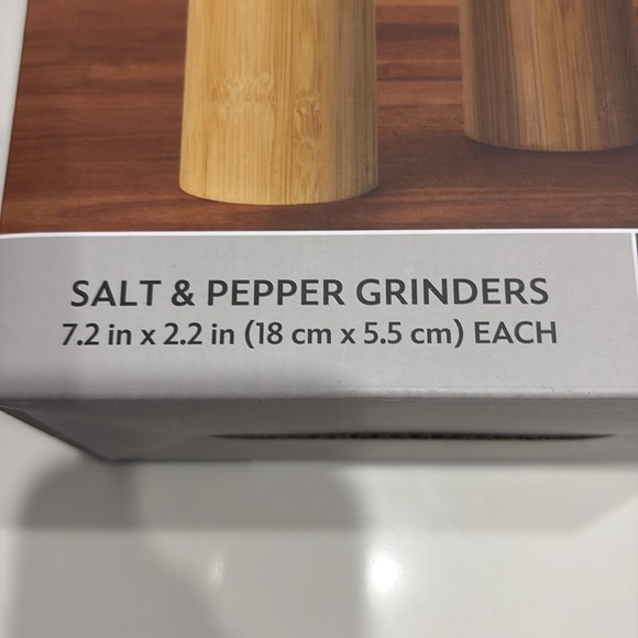 Disney home Mickey Mouse bamboo salt & pepper grinders new - Picture 2 of 4